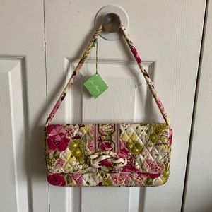NWT Make Me Blush Vera Bradley Knot Clutch Bag
